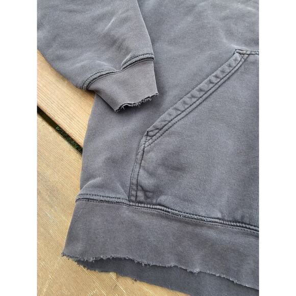 VTG Y2K Nike Silver Tag Vintage Sweatshirt Center Spellout Mens XL Faded Black - Picture 5 of 10